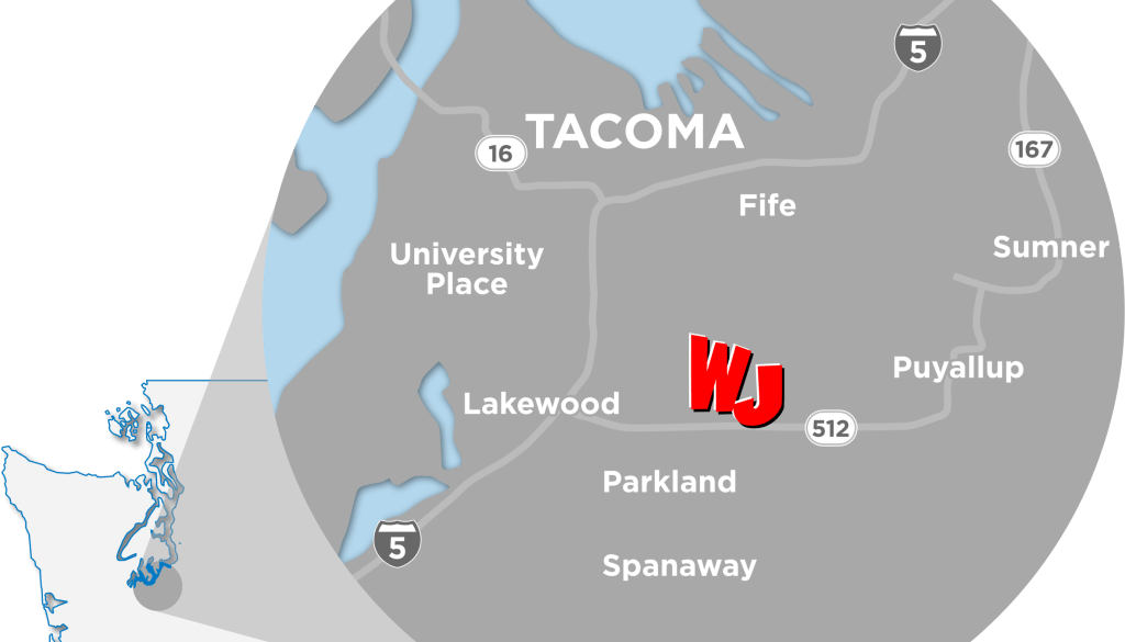 WrapJax Tacoma Map